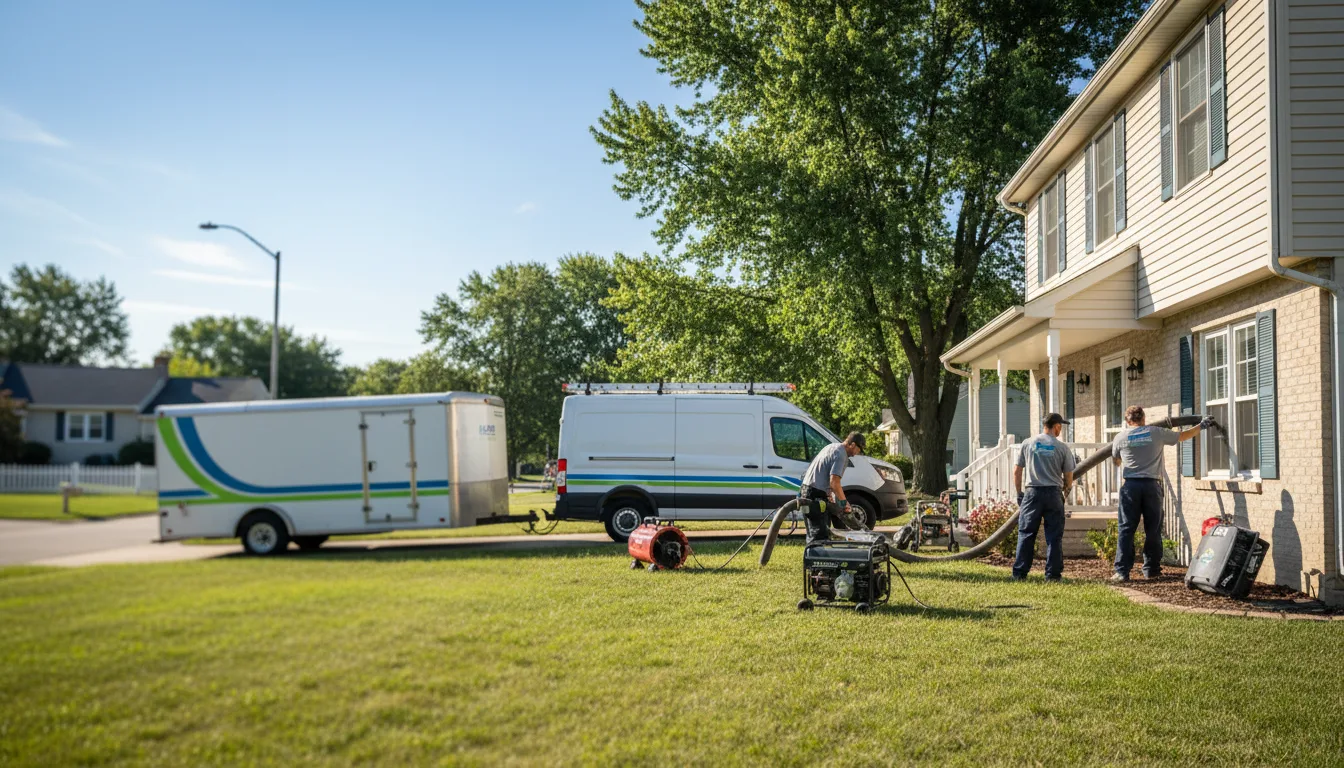 Flooded Basement Restoration And Cleanup With Repair in Waynesfield, OH near me